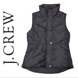 Down Puffer Vest Chocolate Brown Women’s XS J. CREW